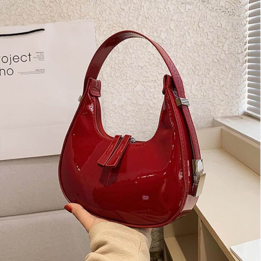 Crescent Shoulder Bag with Adjustable Strap